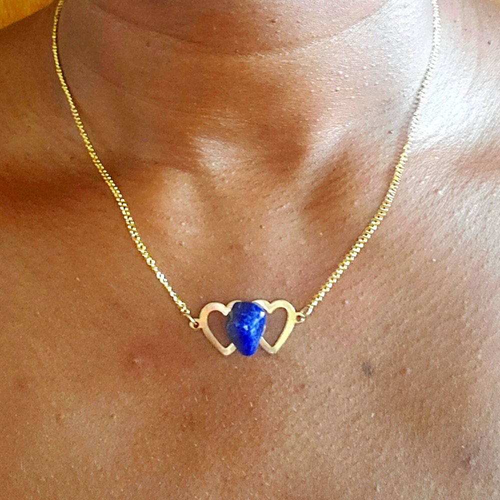 Heart Sapphire Necklace